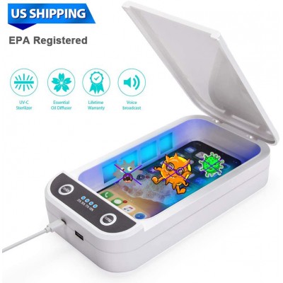 Blitzblue Multifunction Portable Phone Sterilization Box  portable uv light cell phone sanitizer uv sanitizing box sterilizer