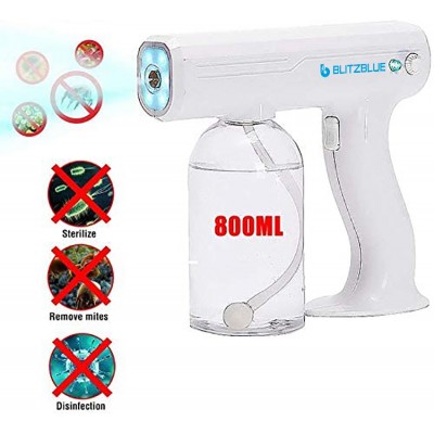 Blitzblue Portable cordless nano mist sprayer gun electric atomizer spray machine Blue ray disinfecting wireless nano spray gun