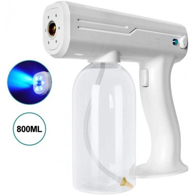 2020 NeW 10W Disinfection Spray Gun Nano Blue-ray Anion Wireless Mist Maker Fogger Atomizador Nano Steam Gun