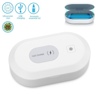 Blitzblue Multifunction sanitizer Mobile ultraviolet sterilizing lamp wireless charging portable LED Light  uv sterilizer box