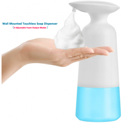 Blitzblue Adjustable Soap Dispensing Wall mounted hand rechargeable touchless sensor liquid soap dispenser automatic